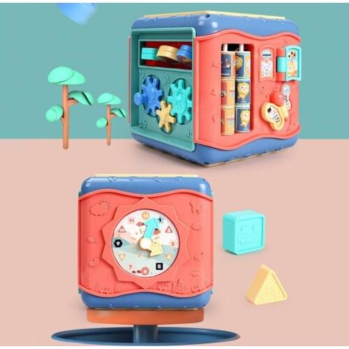 Hexahedron Puzzle Game Kids Activity Cube Shape Blocks Learning Educational Toy