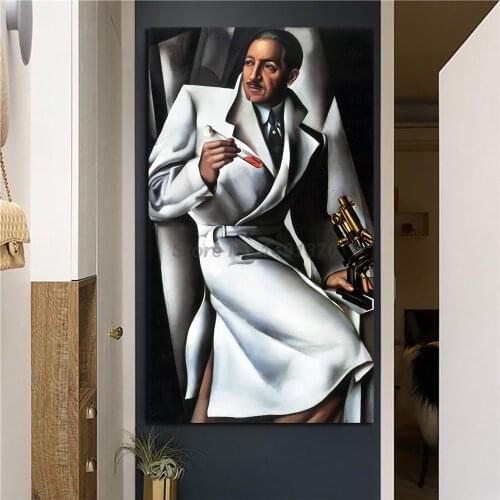 Tamara De Lempicka Portrait Of Doctor Boucard Canvas Modern Painting Oil Print Poster Wall Art Picture For Living Room Home