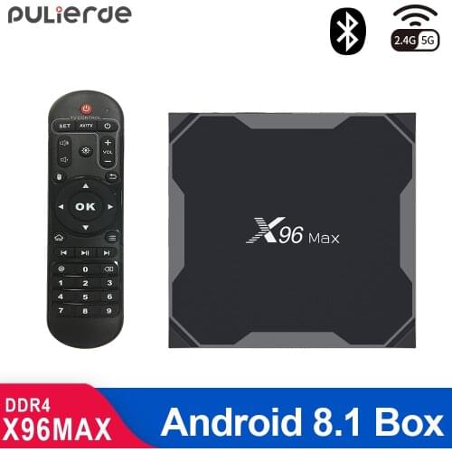 X96MAX 4GB 64GB Android 8.1 TV BOX 4GB 32GB Amlogic S905X2 4K H2.65 1000M 2.4GHz/5GHz WIFI Smart Set-top box Media Player BT4.0