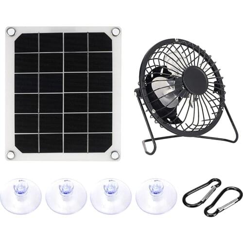 Outdoor Solar Panel Mini Ventilator Fan Greenhouse Pet Henhouse 10w Solar Powered Exhaust Fan For Indoor Cultivation