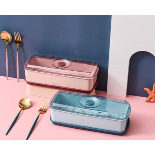 Storage Box Plastic Knife Block Holder Drawer Knives Fork Spoons Storage Rack Knife Stand Cabinet Tray Kitchen Organizer