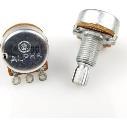 1 PC Alpha A500K B500K Potentiometer For Electric Guitar Bass volume controls tone controls 500K POT