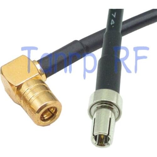 10pcs 6in TS9 male plug to SMB female right angle RF connector adapter 15CM Pigtail coaxial jumper RG174 extension cord cable