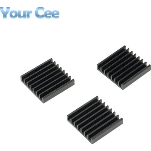 10 pcs Heatsink Aluminum Radiator Cooling Fin Cooler Heat Sink for IC Chip LED Black 25*25*5mm 25X25X5mm