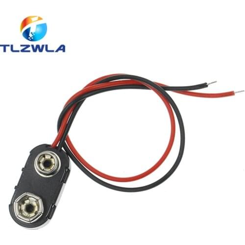 10pcs 9V Battery Snap Connector clip Lead Wires holder