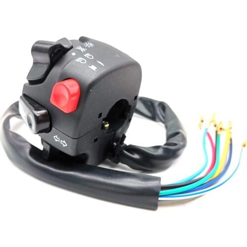 22mm Motorcycle Handlebar Button Switch Turn Signal Horn Headlight Fog Lamp Beam