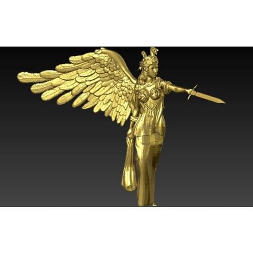 3D carved figure sculpture 3d model for cnc machine in STL file format