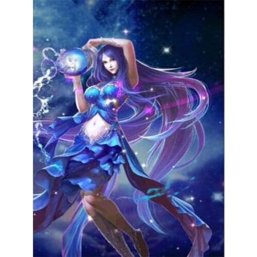 Fairy Zodiac Diamond Painting 12 Constellation 5D DIY Diamond Embroidery Woman Girl Birthday Gift Handmade Home Decor E1592