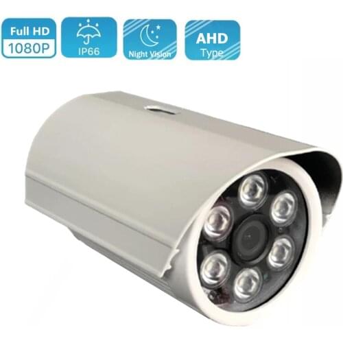 AHD Camera 1080P 2MP 4MP CCTV Security Video Surveillance Outdoor Waterproof 6pcs Array LED Light Infrared Night Vision IR 50M