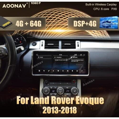 2 din Android car GPS radio For Land Rover Evoque 2013-2018 car GPS navigation DvD Stereo multimedia player receiver player
