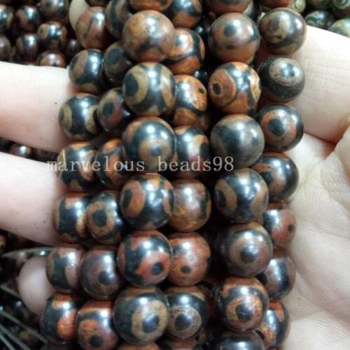 Free Shipping Beautiful jewelry 8mm Anti Ancient Tianzhu Carnelian Round Art Women Men Spacers Loose Beads 15.5" G7438