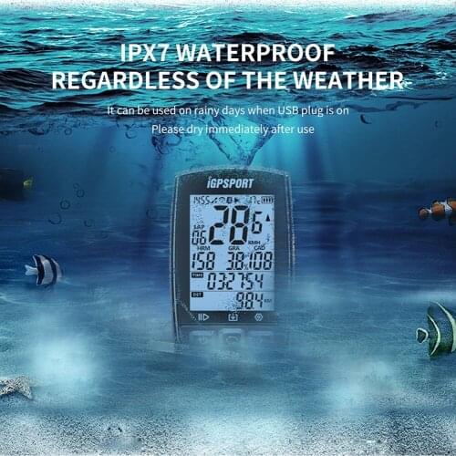 Wireless Cycling GPS Bicycle Speedometer Waterproof Bike Computer Bluetooth Odometer ANT+Function IGS50S Wireless Cycle