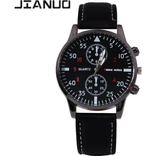 2020 Fashion Casual Mens Quartz Wristwatches Luxury Business Watches Black Leather Belt Watch for Man Clock Relogio Masculino