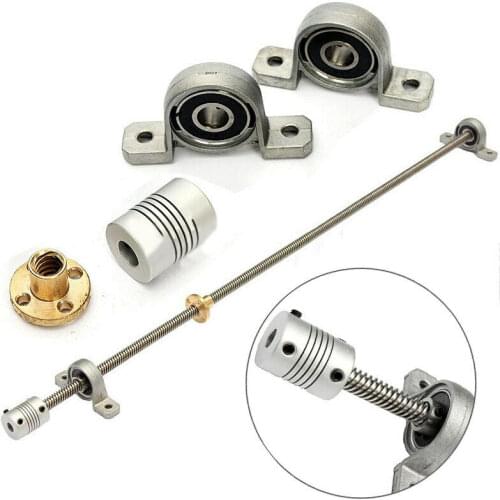 For 3D Printer Lead screw kits Trapezoidal Coupling Shaft Bearing Mount