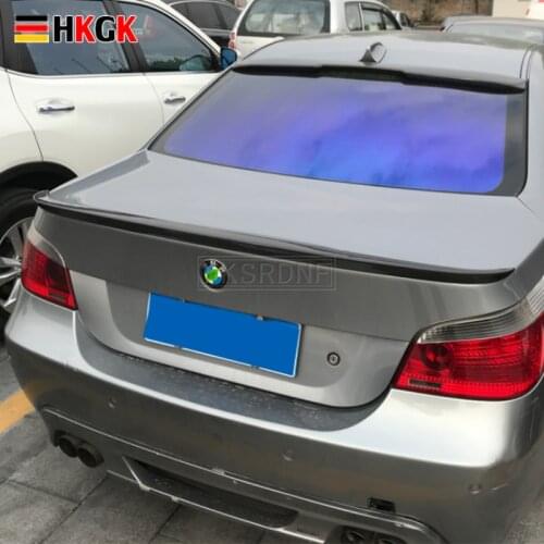 For BMW E60 525i 528i 535i 550i trunk lip spoiler guide lip wing 2005-2008 high quality ABS material unpainted and painted