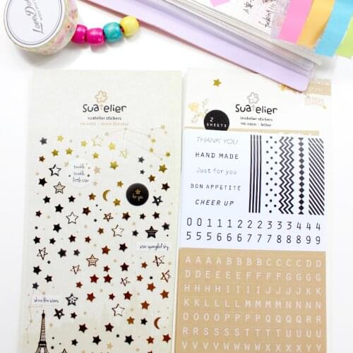 Dokibook Sticker Stars & Words Style 150*110mm DIY Handmade Planner Sticker