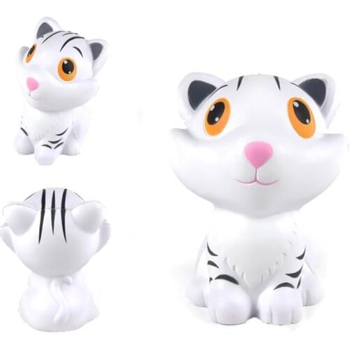 Kawaii 12CM Big Tiger Squishy Jumbo Slow Rising Soft Phone Decor Funny Vent Toy