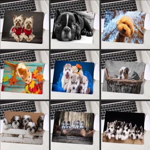 XGZ Funny Cute Dog Customized MousePads Computer Laptop Anime Mouse Mat Size for 18x22cm 25x29cm Rubber Rectangle Mousemats