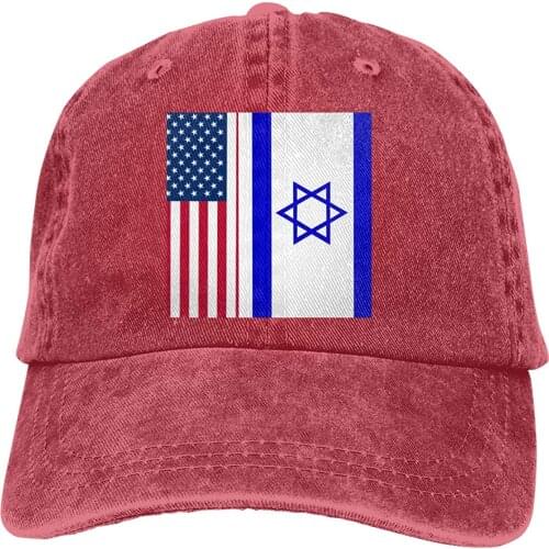 2020 Best Selling American Flag-Israel Flag Vintage Adjustable Denim Hat Baseball Caps for Man and Woman