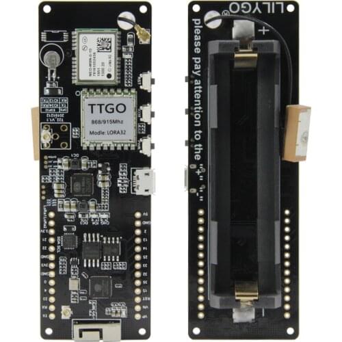 LILYGO® TTGO T-Beam 433/868/915/923MHZ ESP32 WiFi Wireless Bluetooth Module ESP32 GPS NEO-M8N SMA LORA 32 18650 Battery Holder