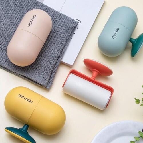 Nordic Capsule Sticky Paper Roller Dust Paper Tearable Replaceable Adhesive Brush Clothes Lint Brush Hair Remover