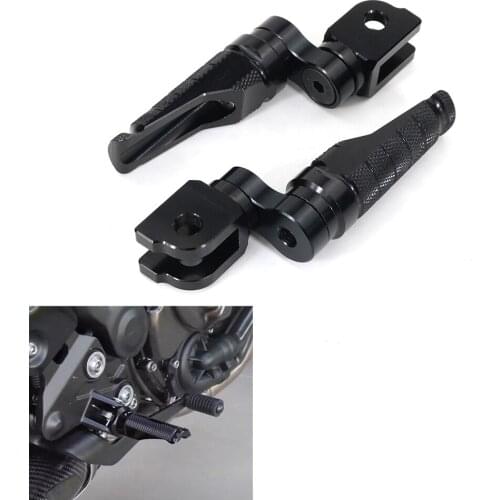Motorcycle Adjustable Foot Pegs Pedals CNC Front Footrests Fit For Kawasaki Z800 Z800E Z750R Z1000 Z1000R ZX-6R ZX6R 636 ZX-10R