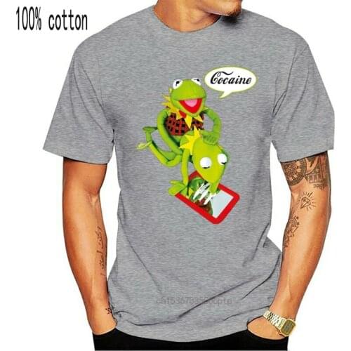 Kermit cocain party like fan T-shirt size S-XXXL Mens T Shirts Fashion 2020 Clothing T Shirt Hot Topic Men Short Sleeve