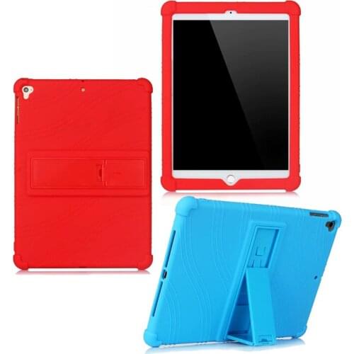 20PCS/Lot New Soft Silicone Cover For Apple iPad 10.2 2019 Tablet Stand Back Case