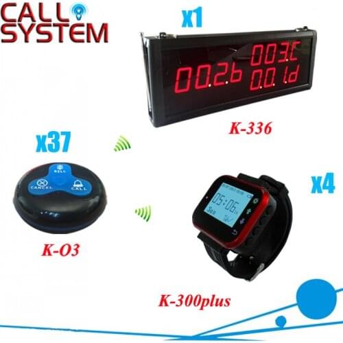 Restaurant Pagers for customer to call waiters, with 1 screen + 4 watches + 37 buttons