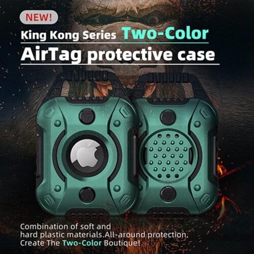 Shockproof Case For AirTag Case Tracker Locator Device Keychain Protecter Cover For Apple Air Tags Case Anti-lost Hard TPU Funda