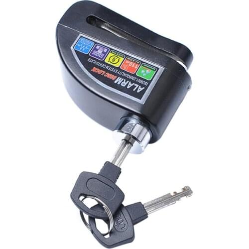 Motorcycle And Scooter Anti-Theft Disc Brake Lock Security Alarm Padlock Motorcycle Brake Disc Alarm Lock Scooter Lock