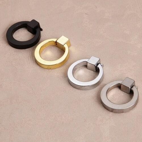 Metal Door Knobs and Handle for Kitchen Cabinet Handle Round Wardrobe Drawer Pulls Solid Drawer Knobs Furniture Hardware