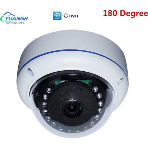 5MP Network IP Camera POE Dome 180 Degree Lens XMEye APP ONVIF Face Detection Surveillance Camera CCTV