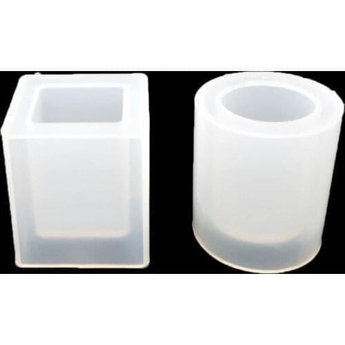 Silicone Mold Dried Flower Resin Decorative Craft Designer DIY Storage Pen Holder Mould Epoxy Resin concrete Molds Candle mold