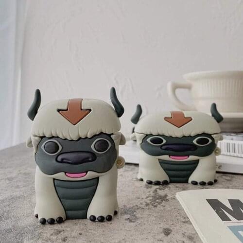 Cute Cartoon Movie Appa Fly Cow 3D Silicone Case for Apple Airpods 1 2 3 Pro Cover for Airpods Pro Headphone Cases for Air Pod