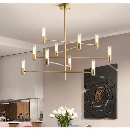 KAIT Nordic creative personality living room dining room chandelier postmodern bedroom lighting designer glass chandelier