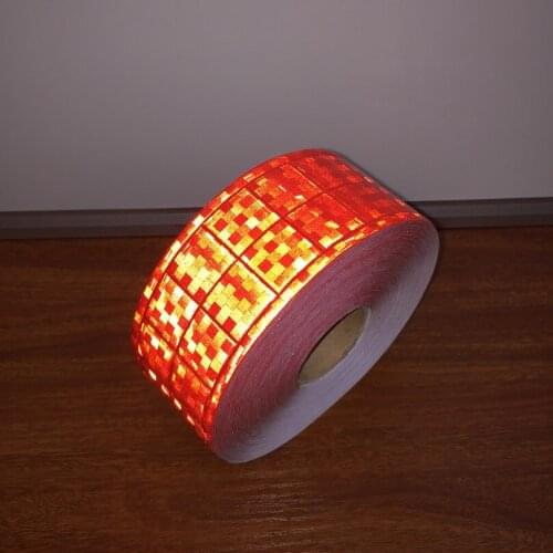 5CM*50M Microprism Polyvinyl Chloride Lattice band Reflective Belt Of Garment Accessories PVC Reflective Warning Tape