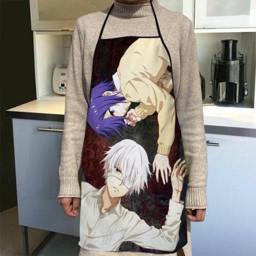 Tokyo Ghoul Aprons Home Coffee Shop Cleaning Aprons Anti-Dirty Kitchen Accessories For Men Women 50x75cm,68x95cm Funy Gift