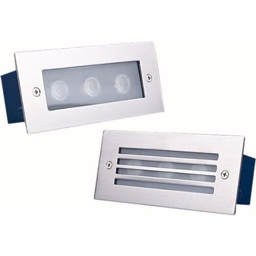 Outdoor LED Step walk Light 3W Underground Lamp Recessed Stair Inground Spot Light Floor Garden Landscape Wall Outdoor Lighting