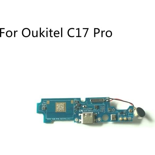 OUKITEL C17 Pro Used USB Plug Charge Board + Vibration Motor For OUKITEL C17 Pro MTK6763 Octa Core 6.35" 1560x720 Smartphone