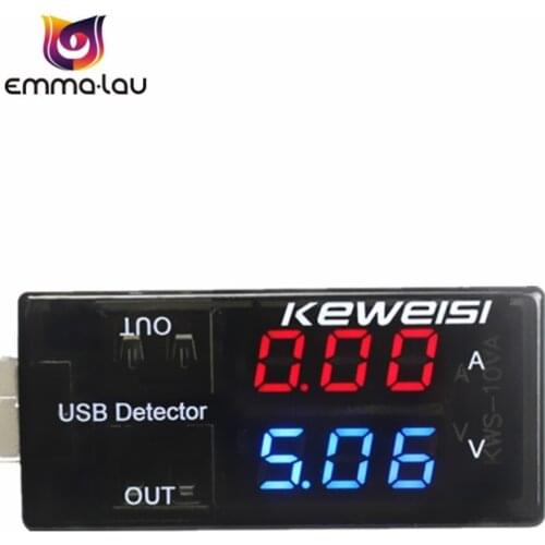 Digital Display 3-9V 0-3A USB Tester Dual Output Current Voltage USB Detector Quick Energy Power Check Meter Voltmeter