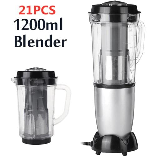 21Pcs/set Personal Blender Mixer Juicer Multi-funtion Fruit Food Processor Easy-wash Kitchen Soup Juice Food Making Tool