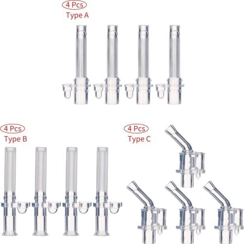 4Pcs Flexible Drinking Jars Straws Food-Grade Baby Bottles Tubes Anti-Choke Plastic Straw Vacuum Water Bullet Flask Tube Straws