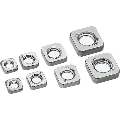 50pcs DIN562 THIN Nut M3 M4 M5 M6 M8 A2 STAINLESS STEEL SQUARE THIN NUTS