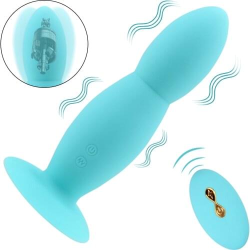 10 Speed Prostate Massager With Strong Sucker Wireless Remote Control Butt Plug Anal Vibrator Sex Toys for Women Men