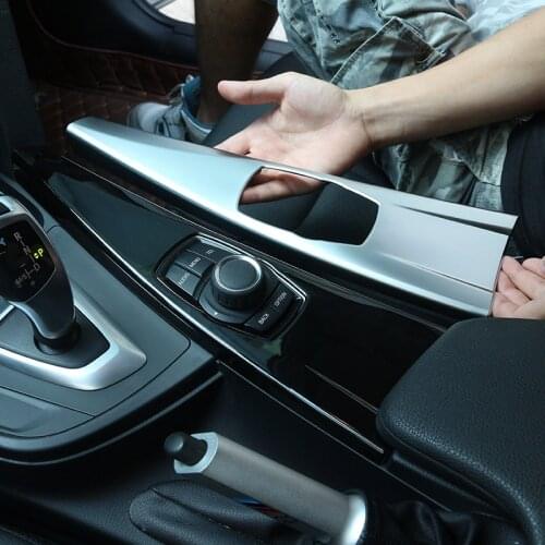 For BMW 3 Series GT F30 F33 F34 F36 2013-2018 ABS Car Multimedia Panel Cover Trim Stickers Car Accessories (For L H D & R H D