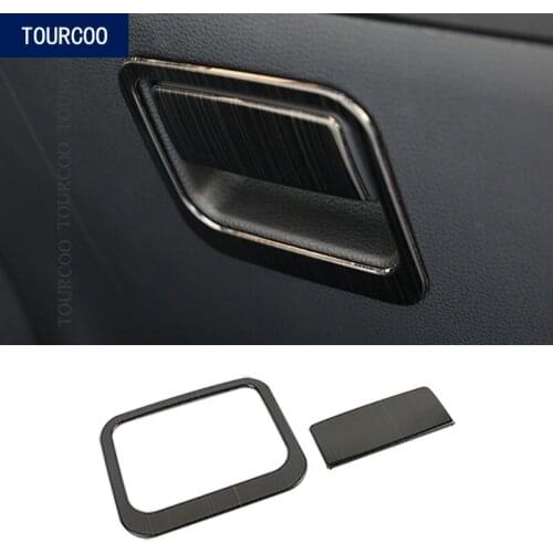 For Toyota Corolla 2019 Glove Box Decorative Panel Cover Trim Stainless Steel Glove Box Handle Cover Trim Sticker