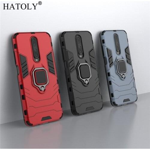 HATOLY For Xiaomi Redmi K30 Case Cover Magnetic Suction Ring Bracket Cases Silicone Rubber Hard Armor Cover for Xiaomi Redmi K30