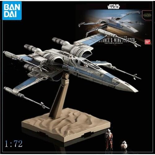 Bandai Star Wars Resistance X-Wing Fighter 1/72 Anime Figure Action Toy Figures Assembly Assembling Model Collection Toys