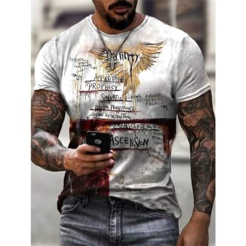 Camiseta estampada de gran tamaño para hombre hip-hop retro streetwear estilo de verano cómodo y transpirable nuevo estilo de ve